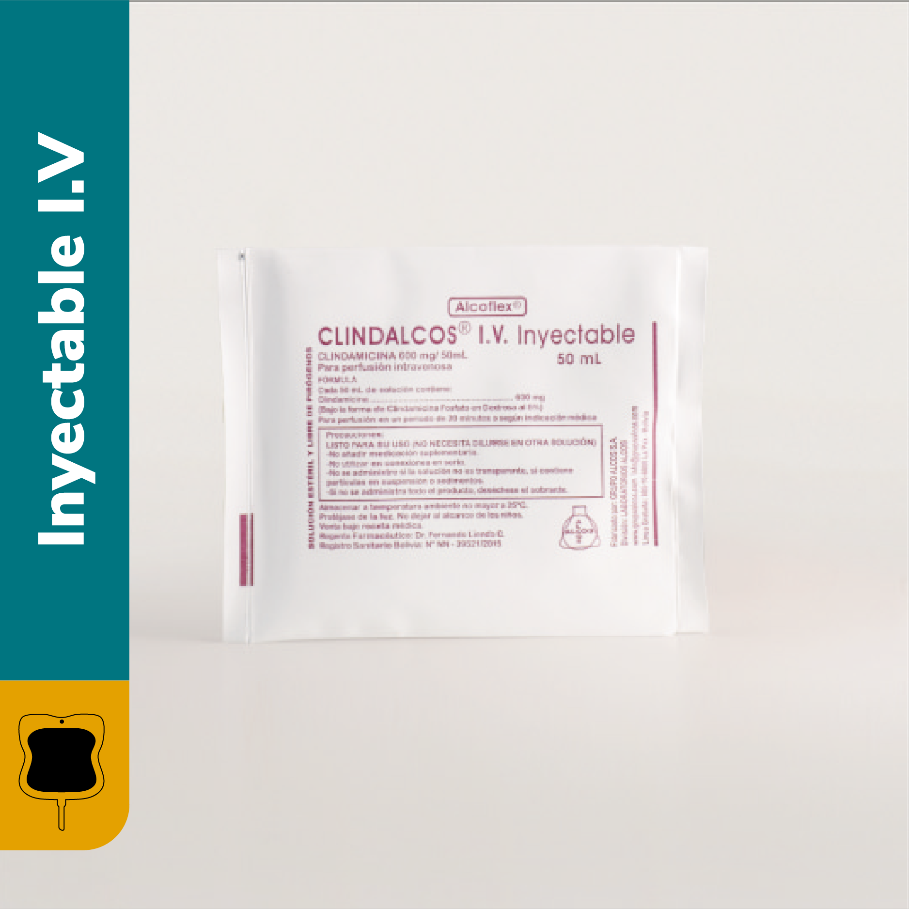 CLINDALCOS IV.600 MG/50 ML